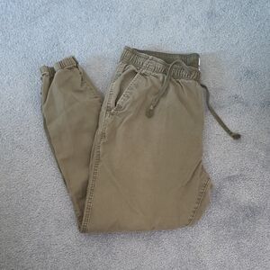 Old Navy Green Track Pants with Elastic Waistband